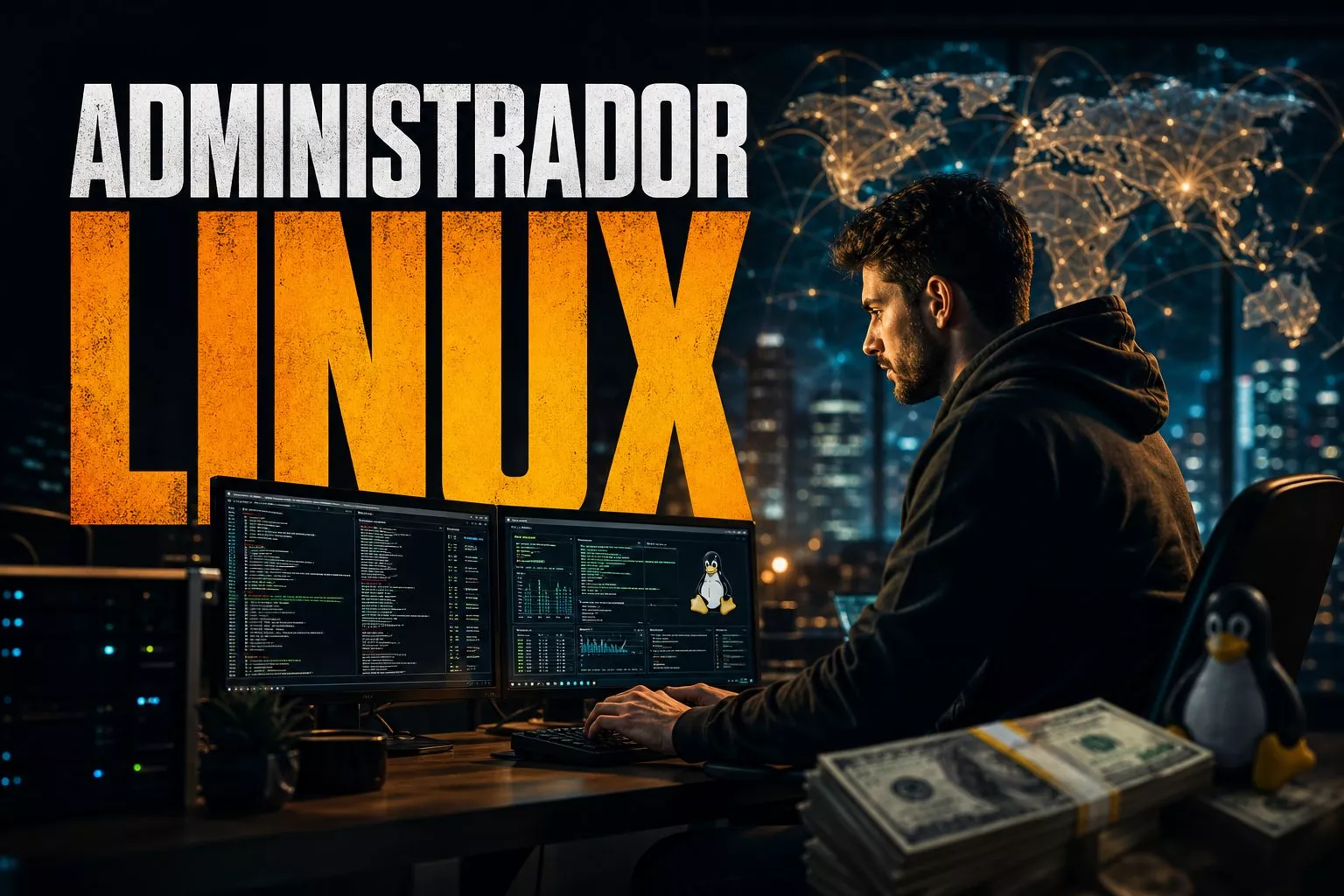 Conviértete en Administrador Linux y consigue trabajo remoto cobrando en dólares