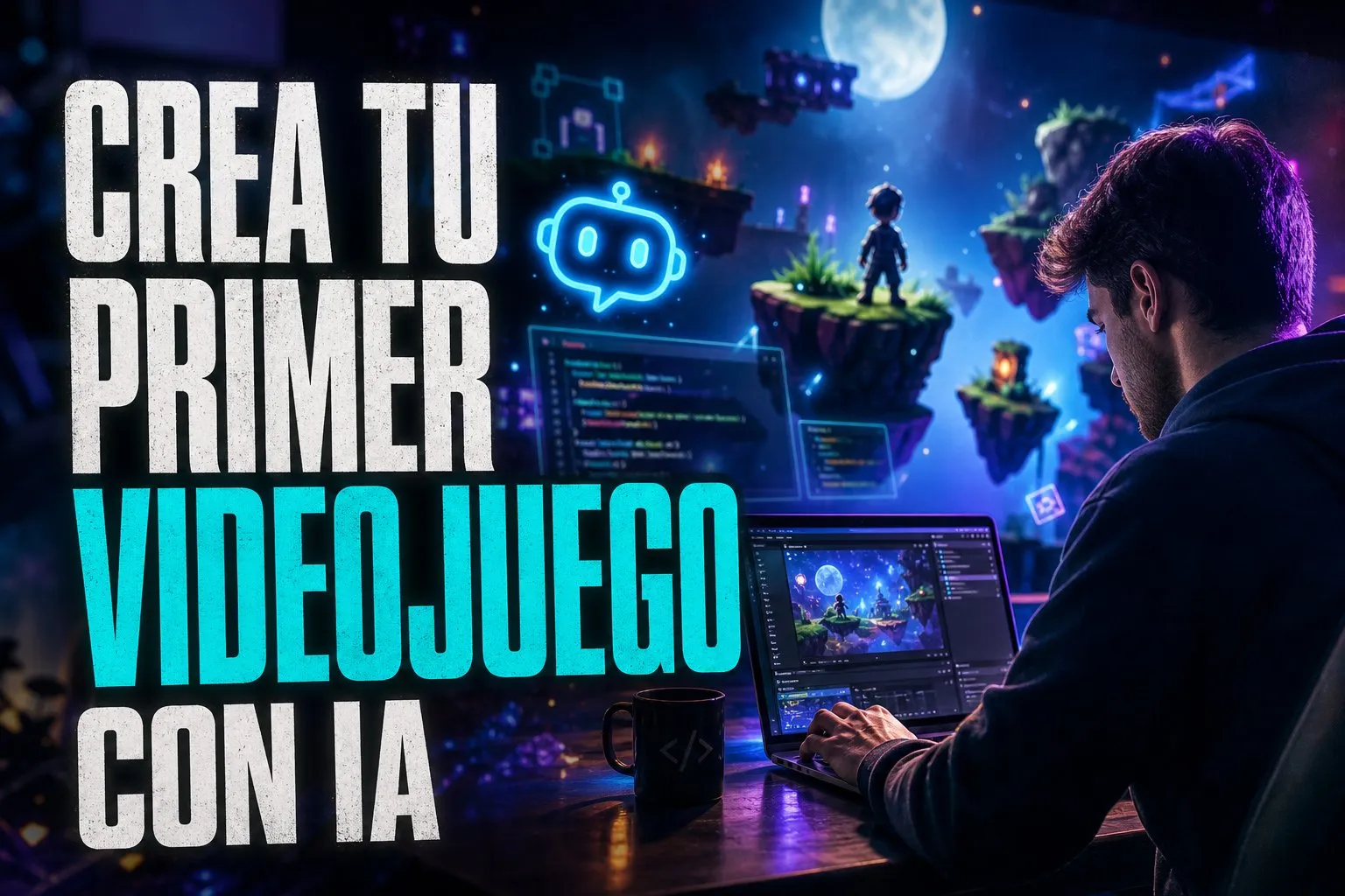 Crea tu primer videojuego con IA sin saber programar