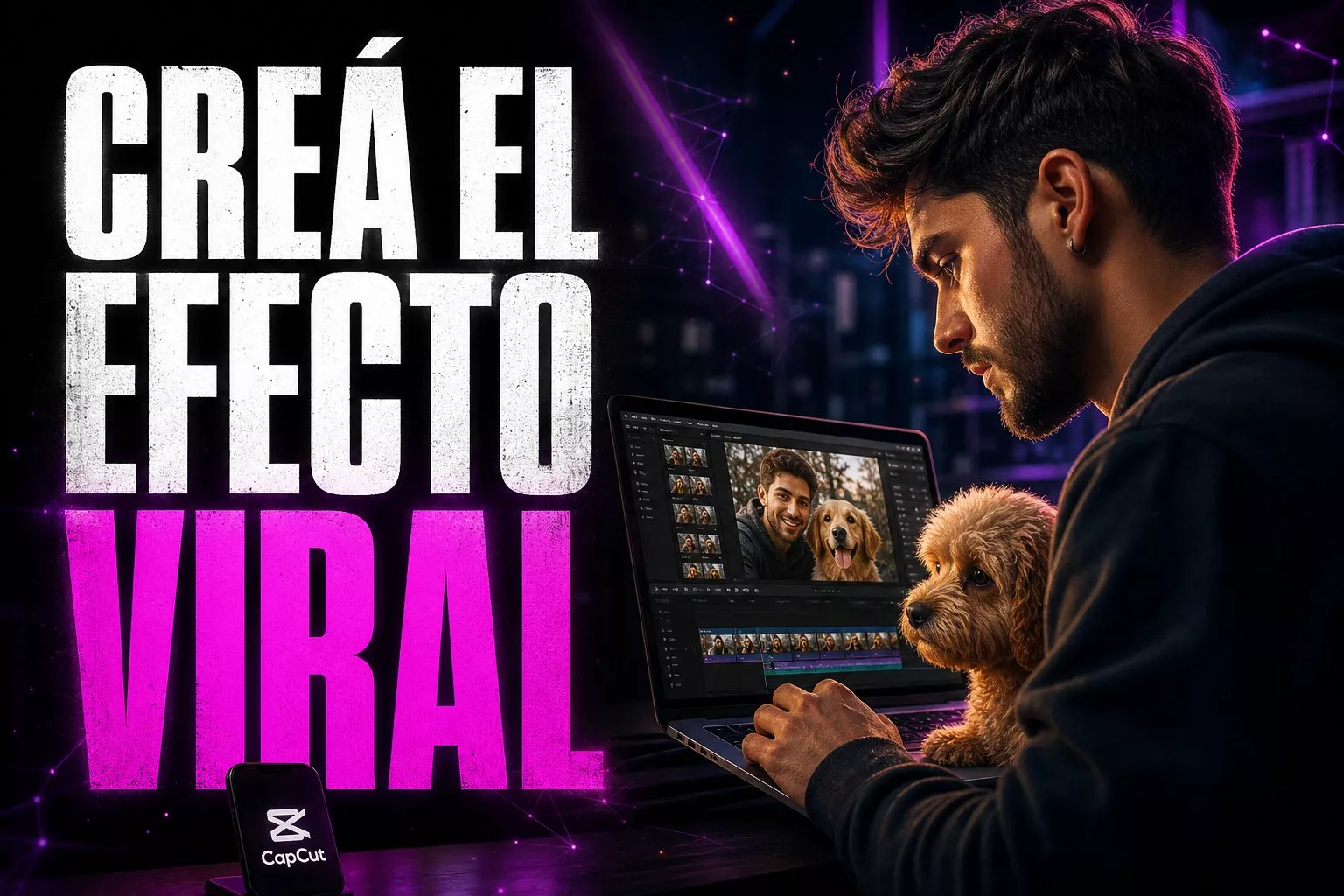 Creación de contenido viral con IA en CapCut para fotos y mascotas