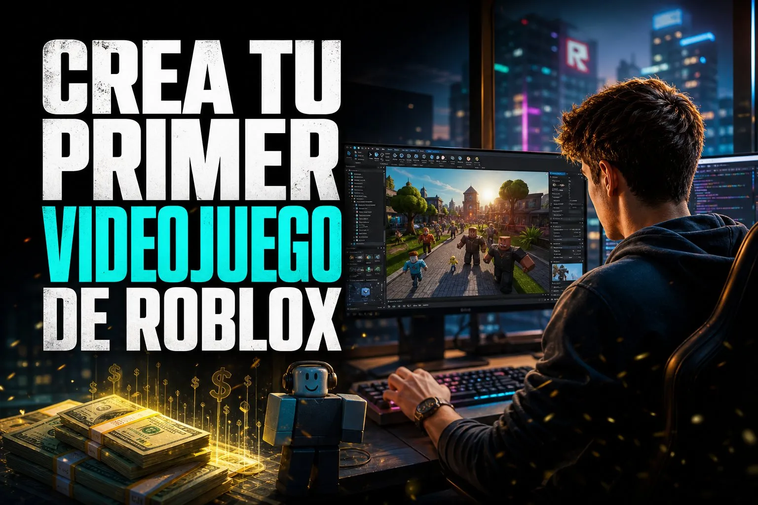 Crea y monetiza juegos Roblox con IA