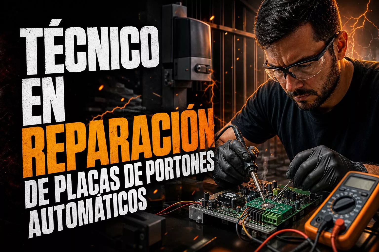 Técnico en Reparación de Placas de Portones Automáticos