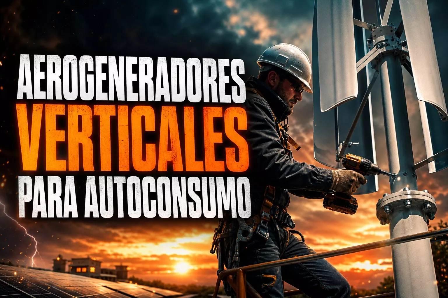 Instalación de aerogeneradores verticales para autoconsumo