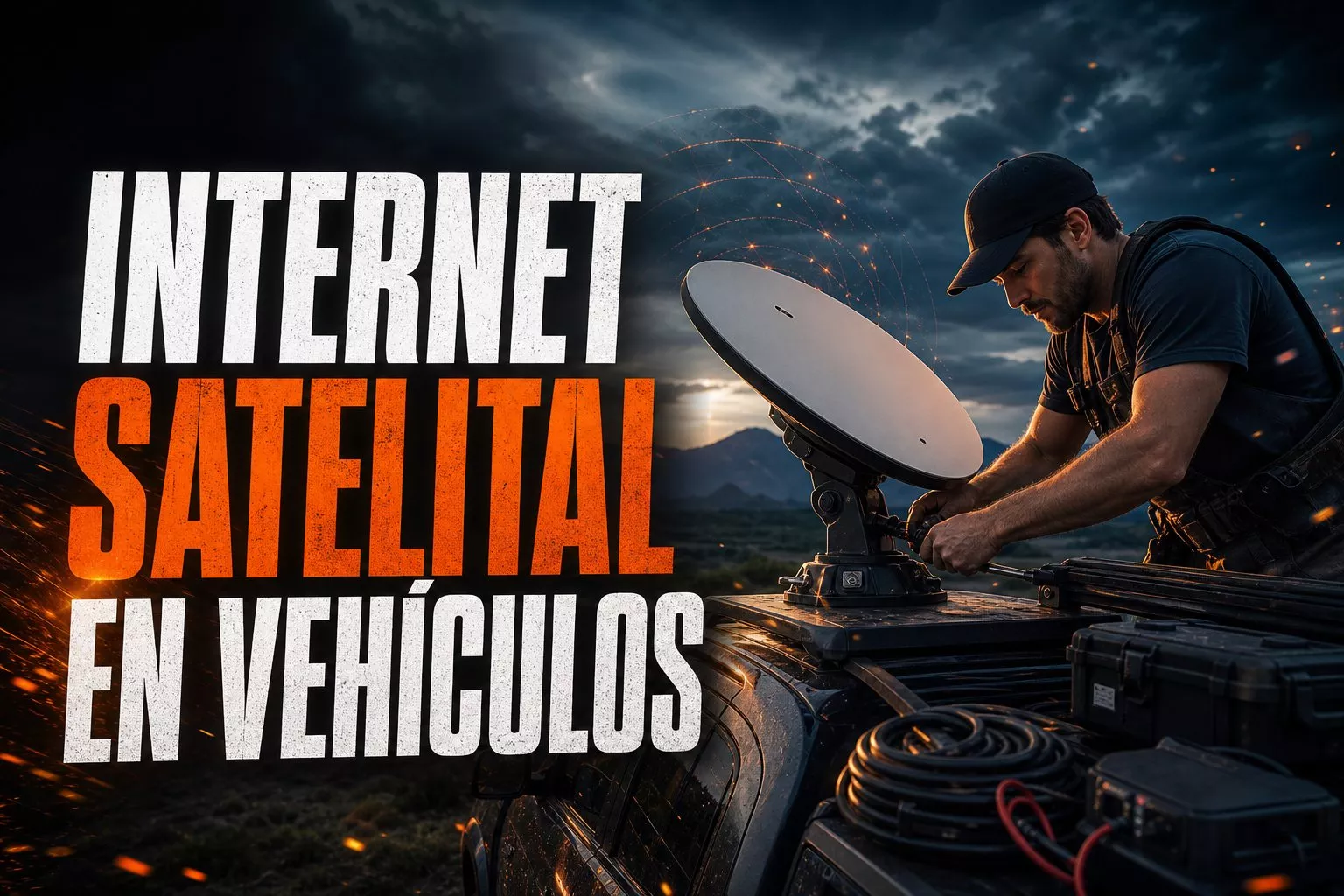 Instalación de internet satelital móvil en vehículos