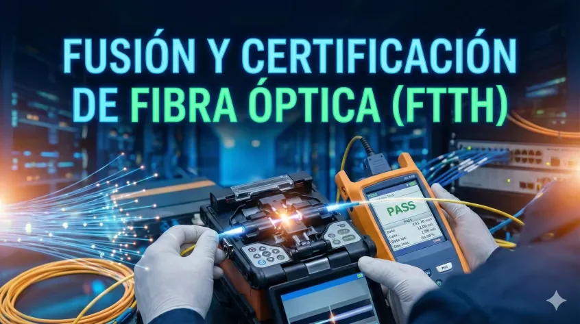 Fusión y Certificación Fibra Óptica FTTH
