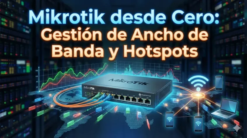 Mikrotik desde Cero: Hotspots y Ancho de Banda