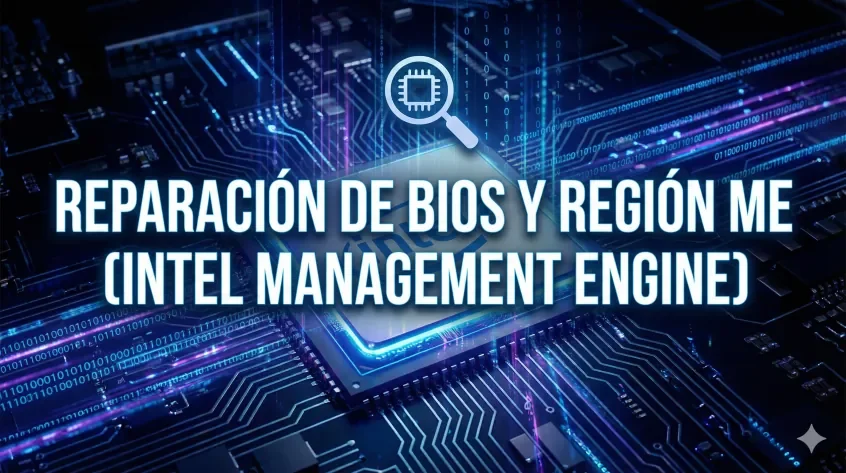 Reparación de BIOS y Región ME Intel: Sin Video