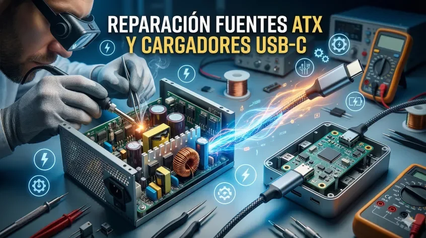 Reparación de Fuentes ATX y Cargadores USB-C