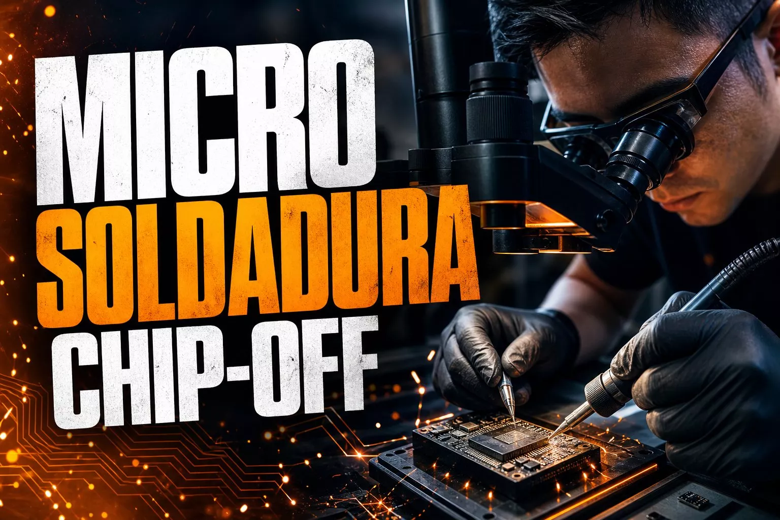 Microsoldadura + Chip-Off para NAND, eMMC y UFS