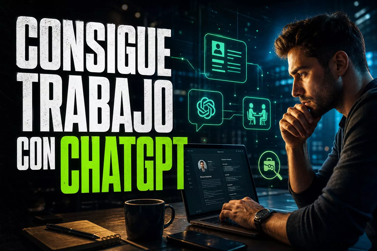 ChatGPT para conseguir trabajo: prompts y flujo completo