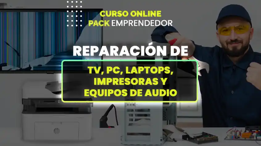 pack para emprendedores: reparador de pc, tv led, laptops e impresoras